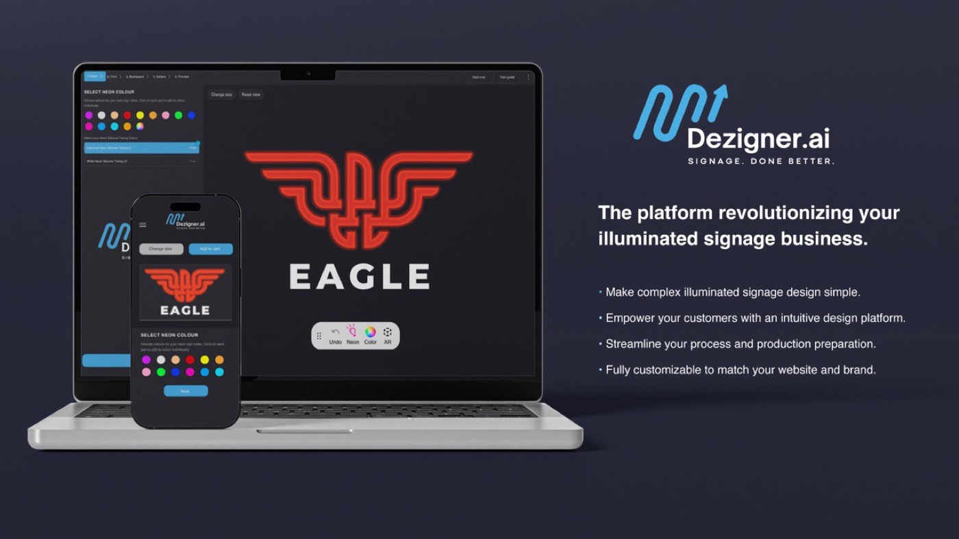 Dezigner.ai — Signage. Done Better. AI sign designer on desktop and mobile.